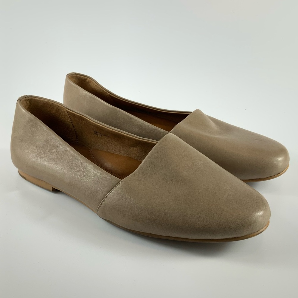 Gentle Souls Kenneth Cole Nude Tan Flat Leather Loafers